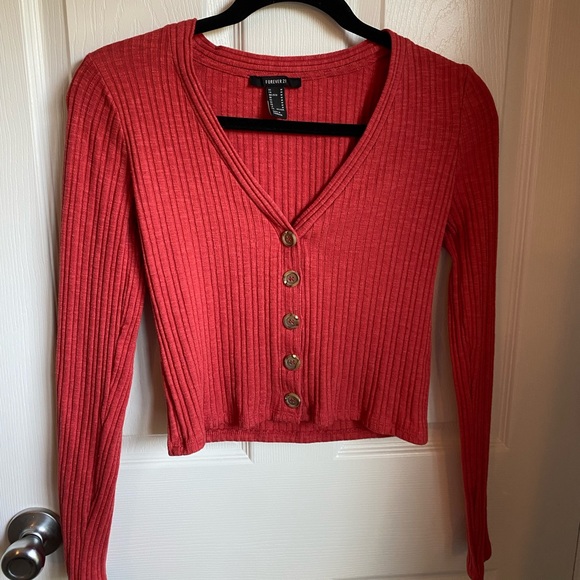 Lightweight Forever 21 button up sweater - Picture 1 of 2